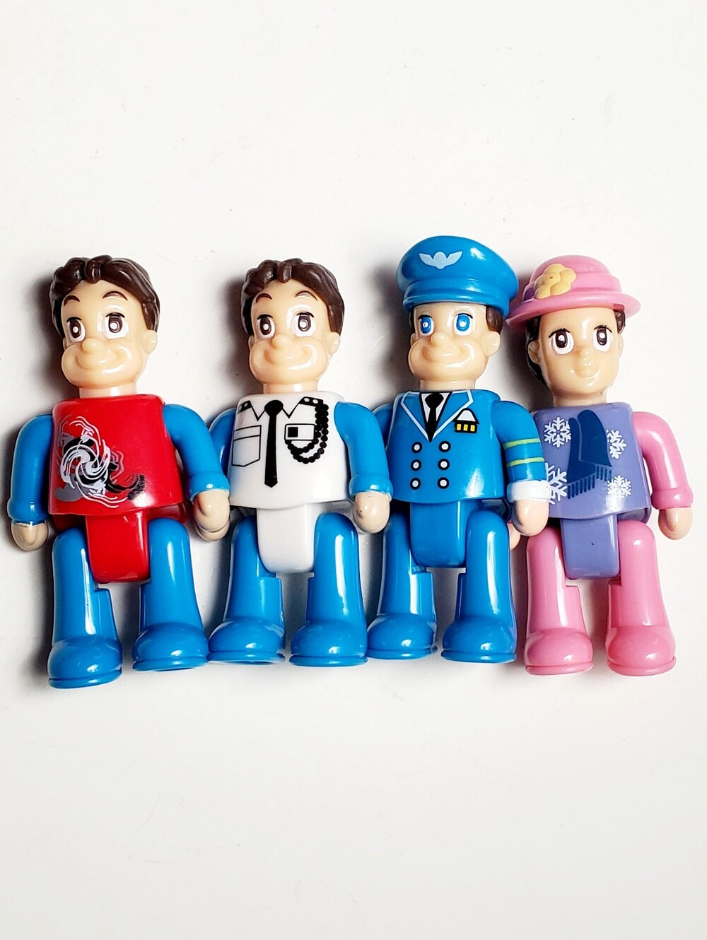 Lot of 4 Fat Brain Toys Airport Playset Figures